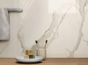 Пол / керамогранит с мраморным эффектом