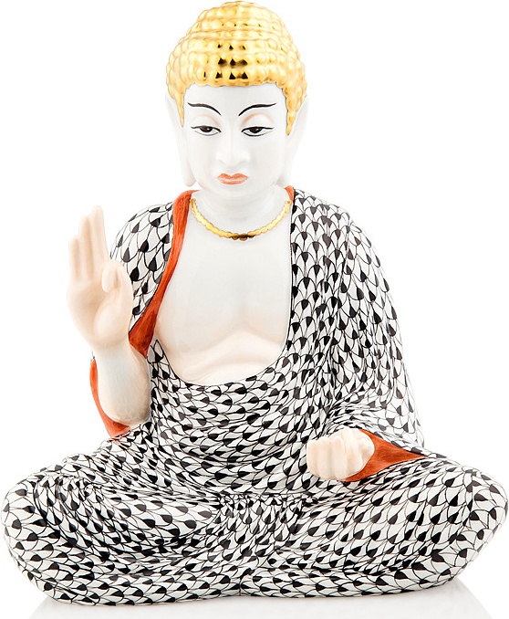 10628353 Herend Фигурка 16см "Будда" Фарфор 