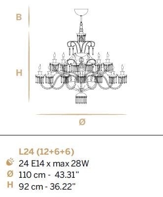 Хрустальная люстра Euroluce Lampadari Imperial ARCH-00038293 - Вид №2