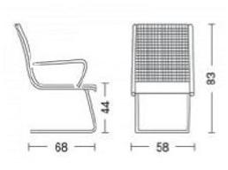 AP Factor Кресло с консольной сеткой и подлокотниками Louisiana net sun-id-1478765 - Вид №5