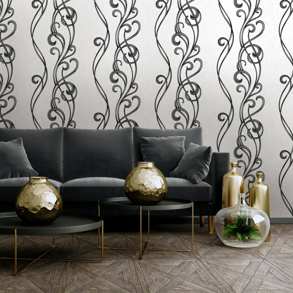 Обои флизелиновые Vog Collection Ар-нуво серые 1.06 м 90083-14 STLM-2201414 - Вид №2