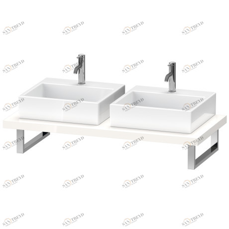 XV103C08585 Серии/XViu Консоль для накладных раковин и встраиваемых умывальников Белый глянцевый лак Duravit