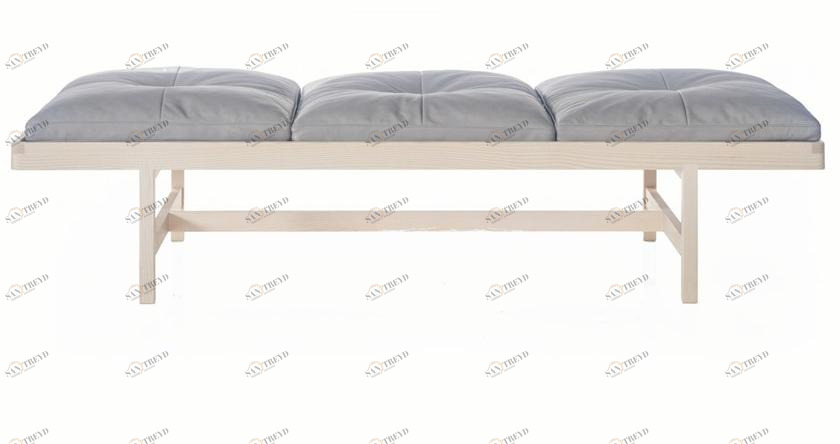 BassamFellows Мягкая кожаная скамейка Daybed Cb-42