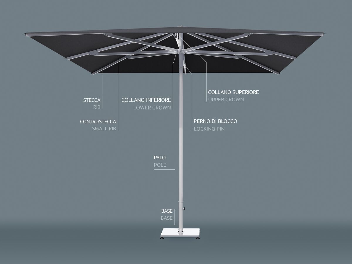 Зонтик с центральным полюсом Ombrellificio Poggesi UP ARCH-00144922 - Вид №9