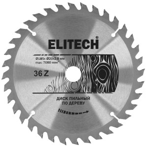 Диск пильный Elitech 1820.053600 9187664