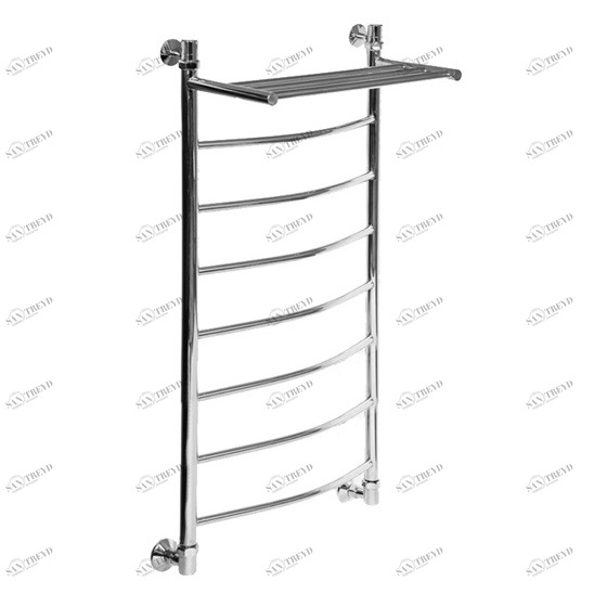 Полотенцесушитель водяной Aquanet Моника ЛД ВП 1200x600, с верхней полкой 00184183