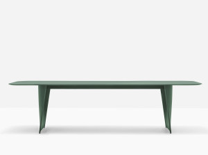 Алюминиевый прямоугольный обеденный стол