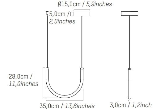 Латунь и поликарбонат светодиодный подвесной светильник Petite Friture невидимый ARCH-00152545 - Вид №5