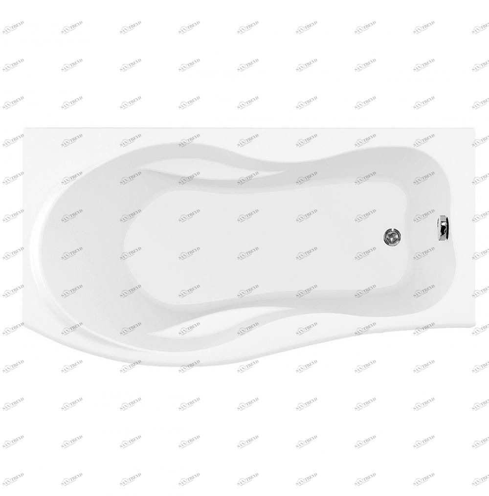 Акриловая ванна Aquanet Borneo 170x90 L 00164616