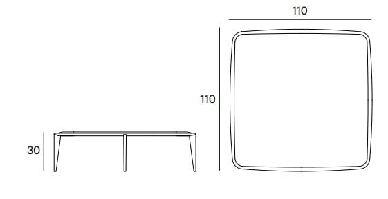 Низкий журнальный столик из натурального камня Henge BIG BANG ARCH-00126846 - Вид №3