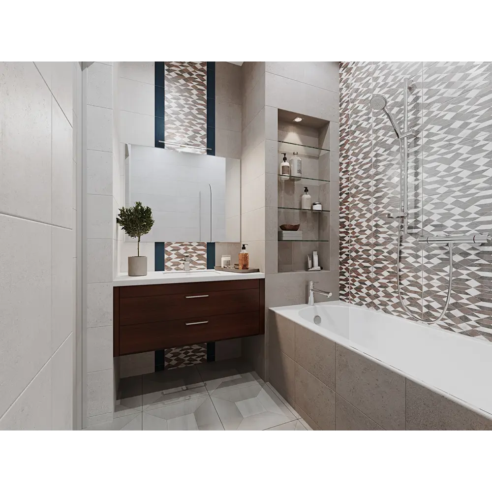 Декор «Ромбус» 25х35 см 2 шт BELANI STLM-2140799 - Вид №4