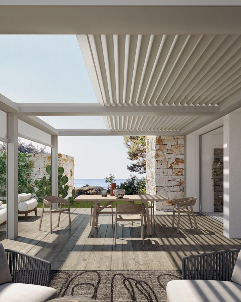 PRATIC F.lli ORIOLI Отдельностоящая пергола со сдвижной крышкой Brera sun-id-1431101 - Вид №1