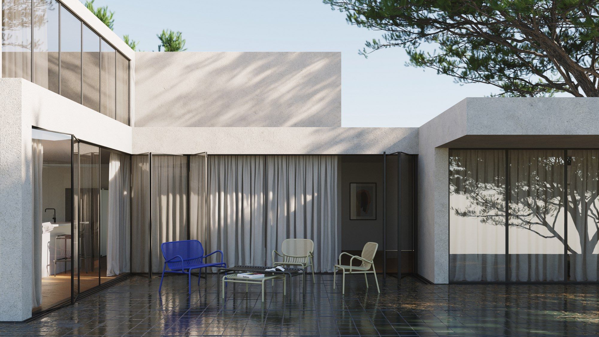 Прямоугольный алюминиевый журнальный столик с порошковым покрытием для контракта Petite Friture выходные ARCH-00121826 - Вид №28