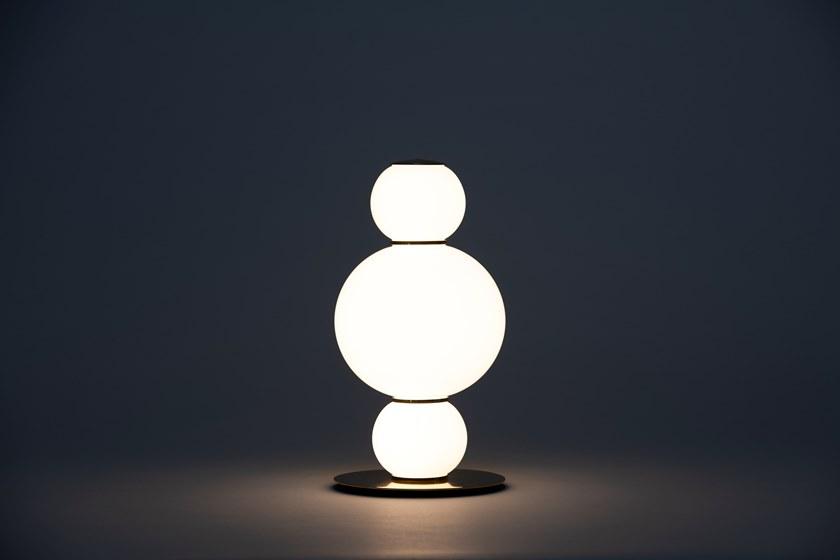 Formagenda Настольная лампа из светодиодного стекла с диммером Pearls sun-id-1427196 - Вид №13