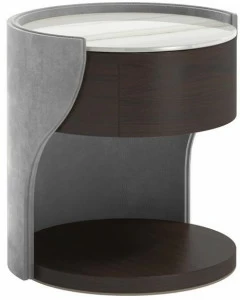 Capital Collection Круглая тумбочка из дерева с ящиками