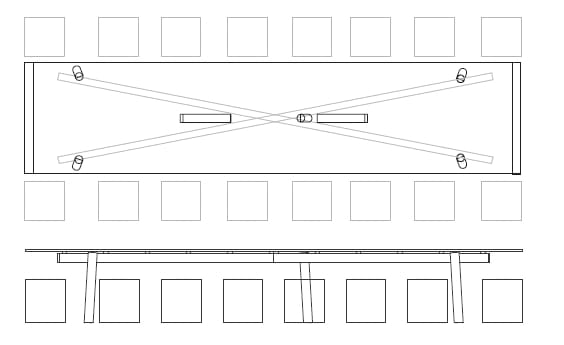Деревянный прямоугольный стол Moca BIGFIX ARCH-00115986 - Вид №4