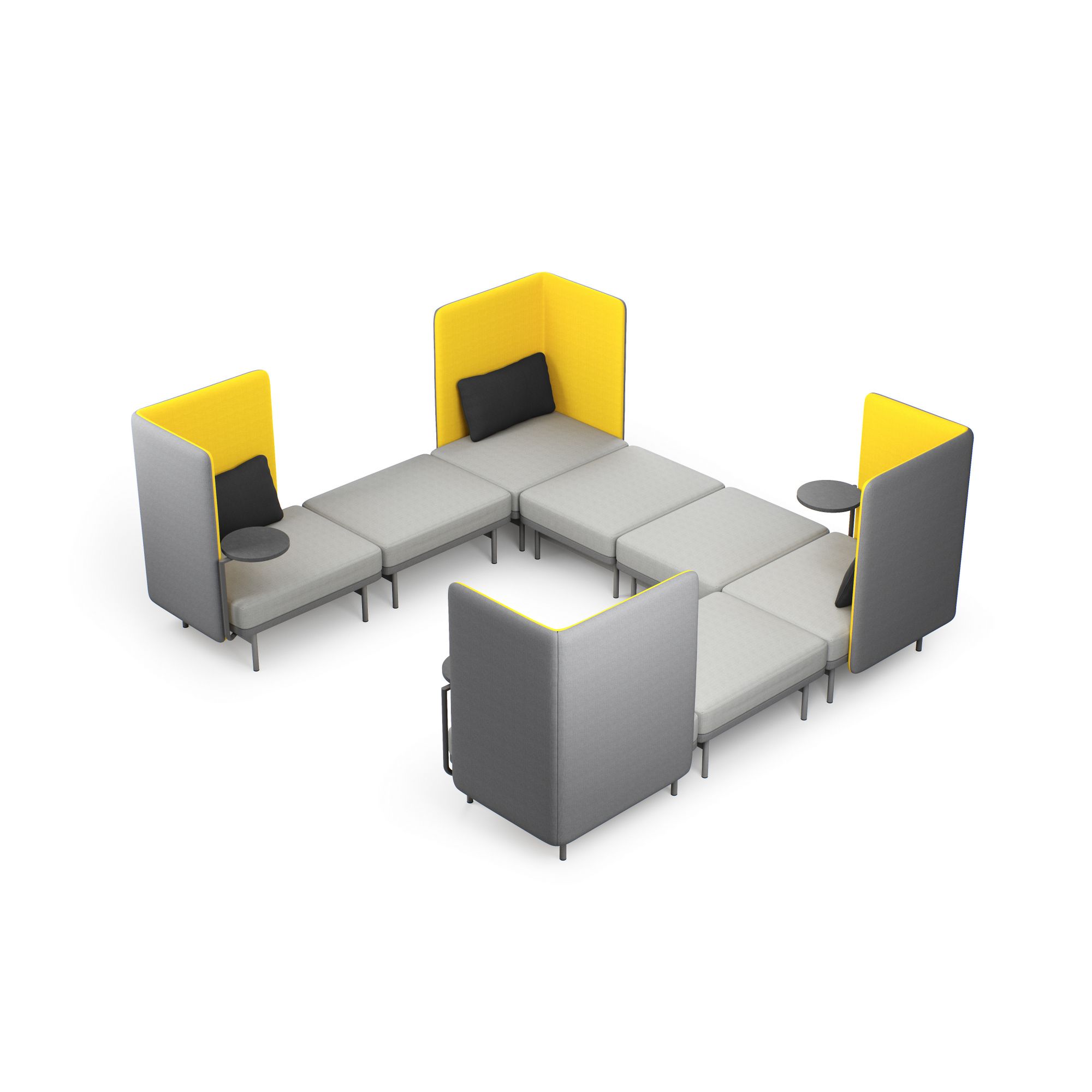 Модульный тканевый диван с высокой спинкой Intuit by Softrend Frankie ARCH-00126219 - Вид №4