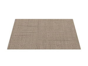 Прямоугольный однотонный коврик из джута
