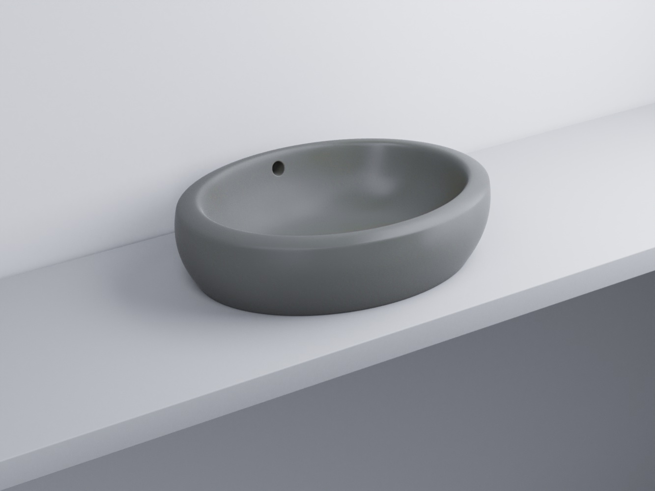 FLLA60-CM Раковина накладная прямоугольная 60 cielo Fluid Ceramica Cielo