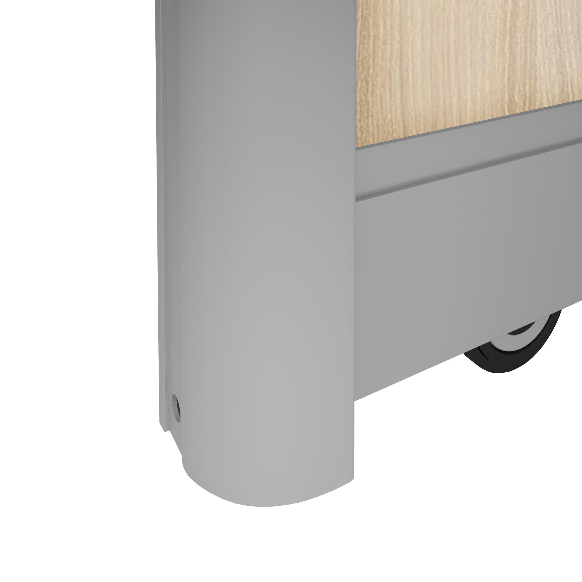 SPACEO Дверь-купе акация светлая с алюминиевым профилем 2255x804 мм 82041924 STLM-0018259 - Вид №3