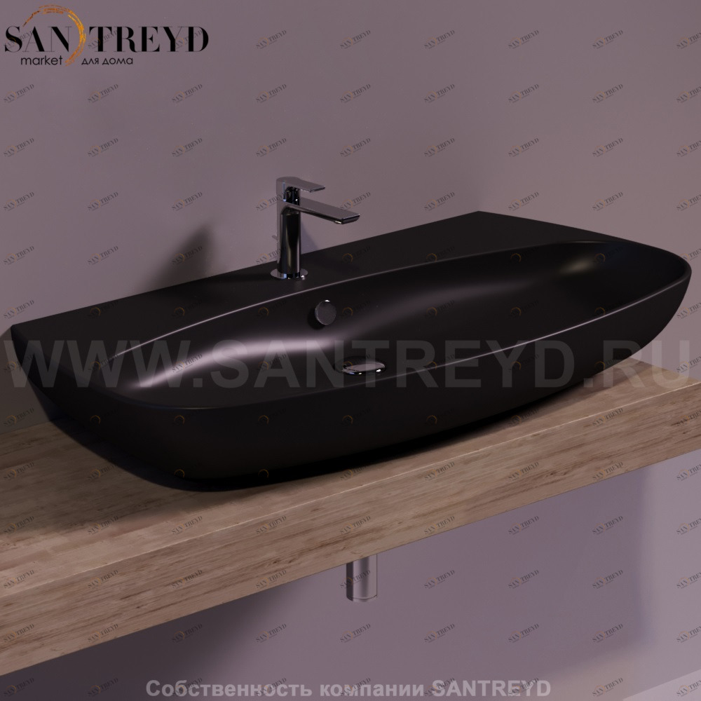 VI12NEROMATT Подвесная раковина настенная овальная Simas Vignoni черная