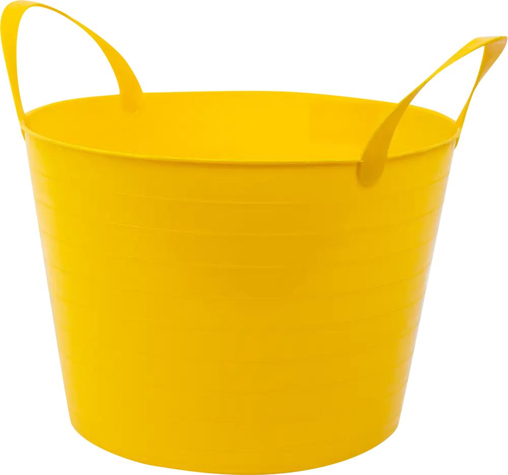 Гибкое ведро Дельта с двумя ручками, желтое 14 л 18648294