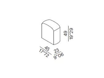 Модульная ткань пуф Meridiani BACO ARCH-00026153 - Вид №2
