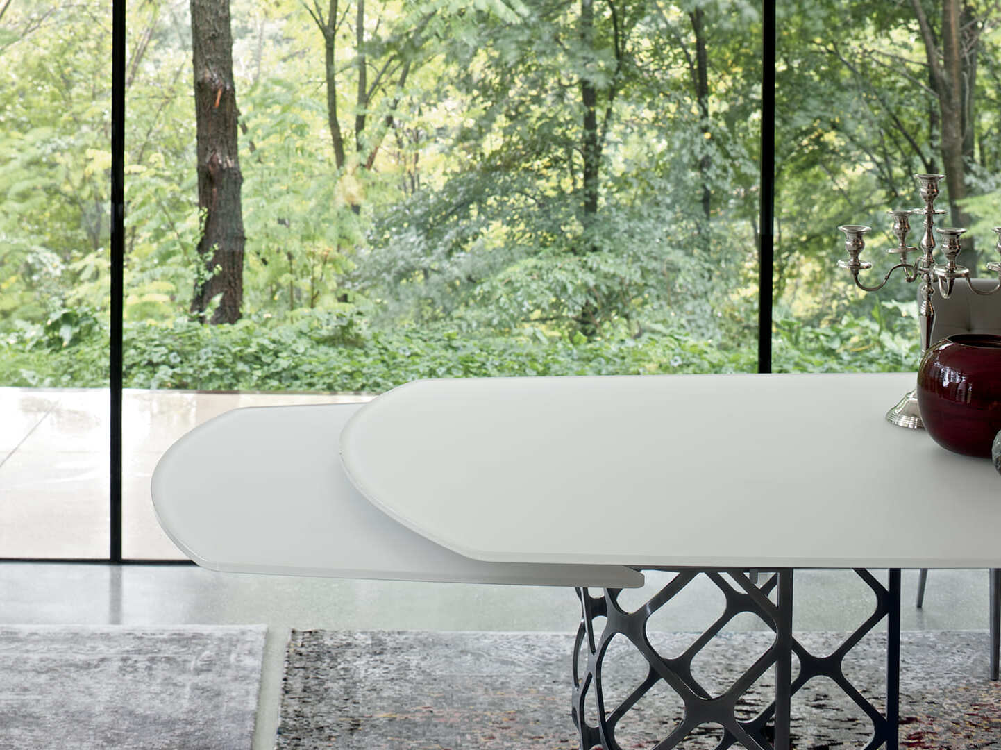 Обеденный стол из стали и дерева Bontempi Casa MAJESTY ARCH-00066435 - Вид №5