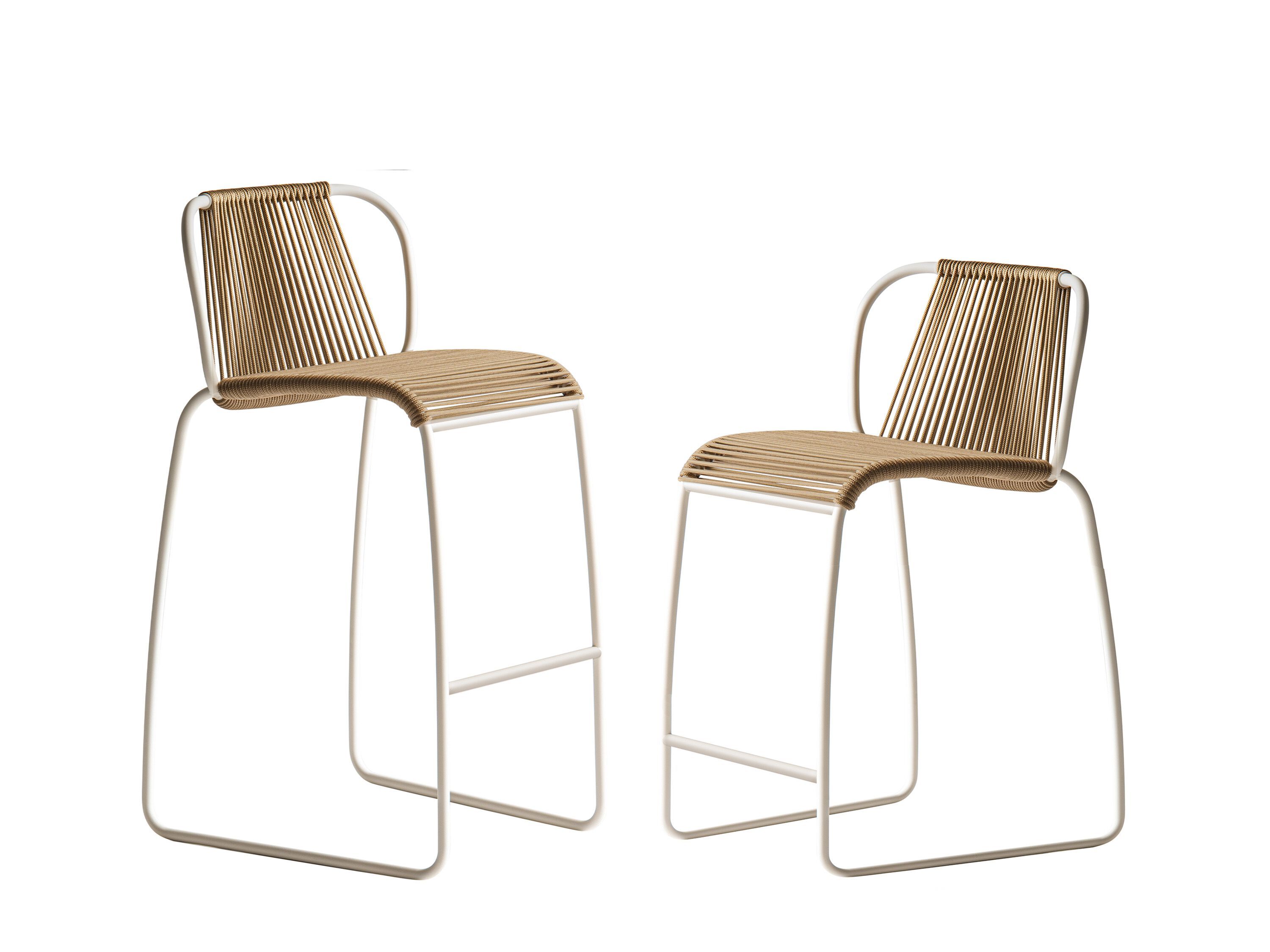 Высокий садовый табурет с парусной веревкой Potocco Tibes ARCH-00041949 - Вид №1