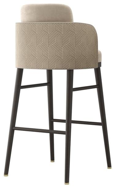 FRATO Бархатный высокий табурет с подлокотниками  Fup270004aae  - Вид №1