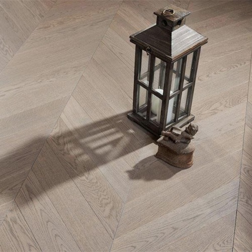 Паркет Ёлка Coswick Шамбор Дуб Натур (Гладкая) 530х107,95 мм 11293215 - Вид №1