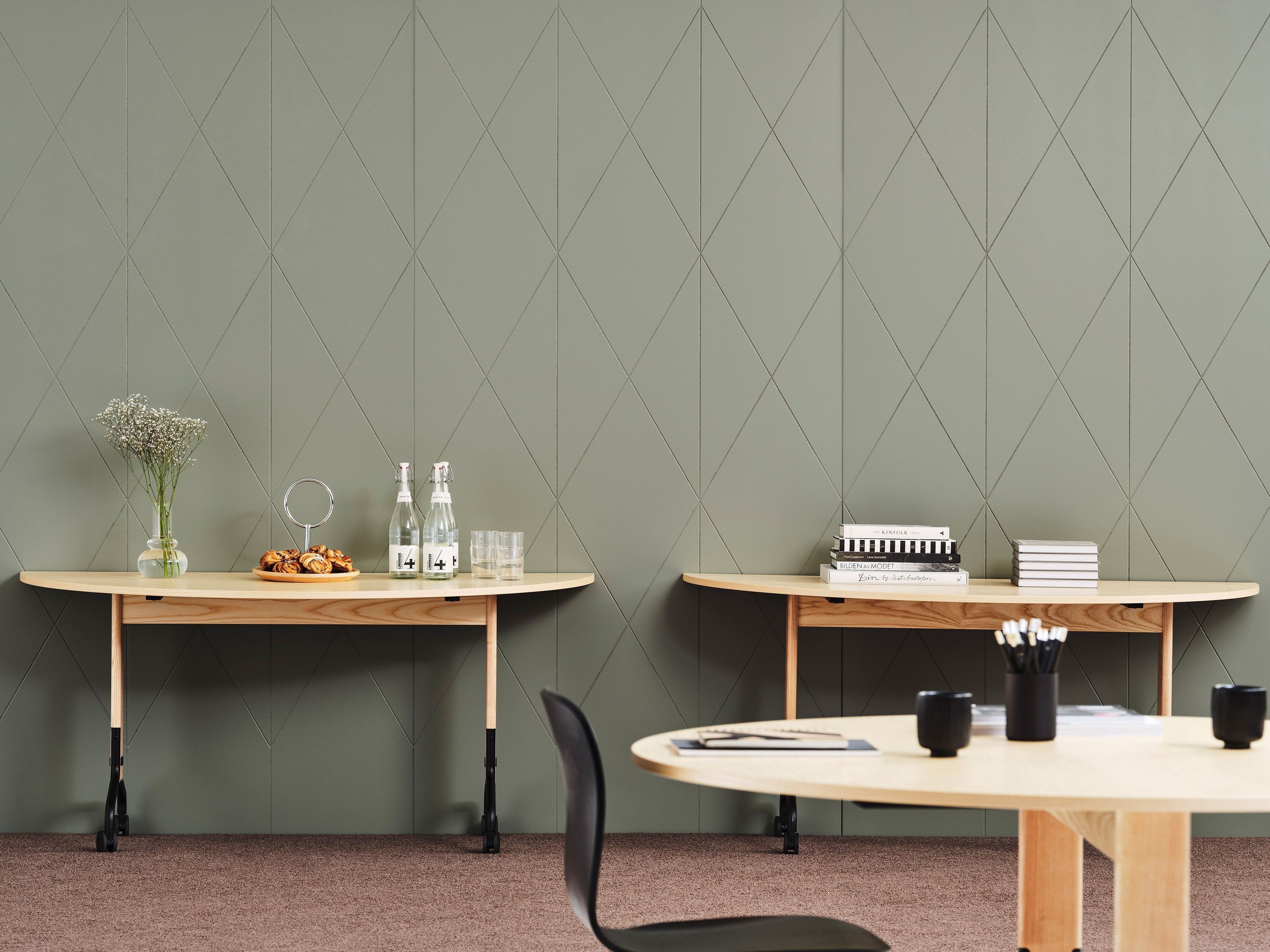 Круглый стол с откидным верхом из шпона Karl Andersson ROLLO ARCH-00070405 - Вид №5