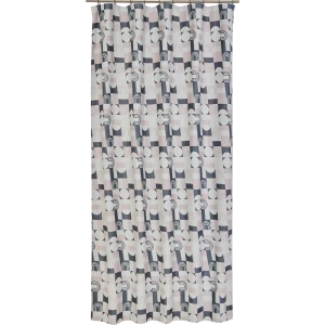 Штора на ленте Абстракция 160x260 см цвет серый