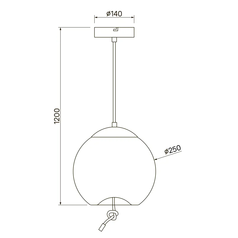 Подвесной светильник Kreaforta Dubawnt с дымчатым стеклом 12 Вт 89386802 STLM-1573478 - Вид №12