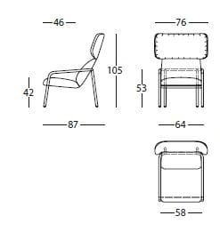 Кожаное кресло с подлокотниками SANCAL ARCH-00037485 - Вид №3