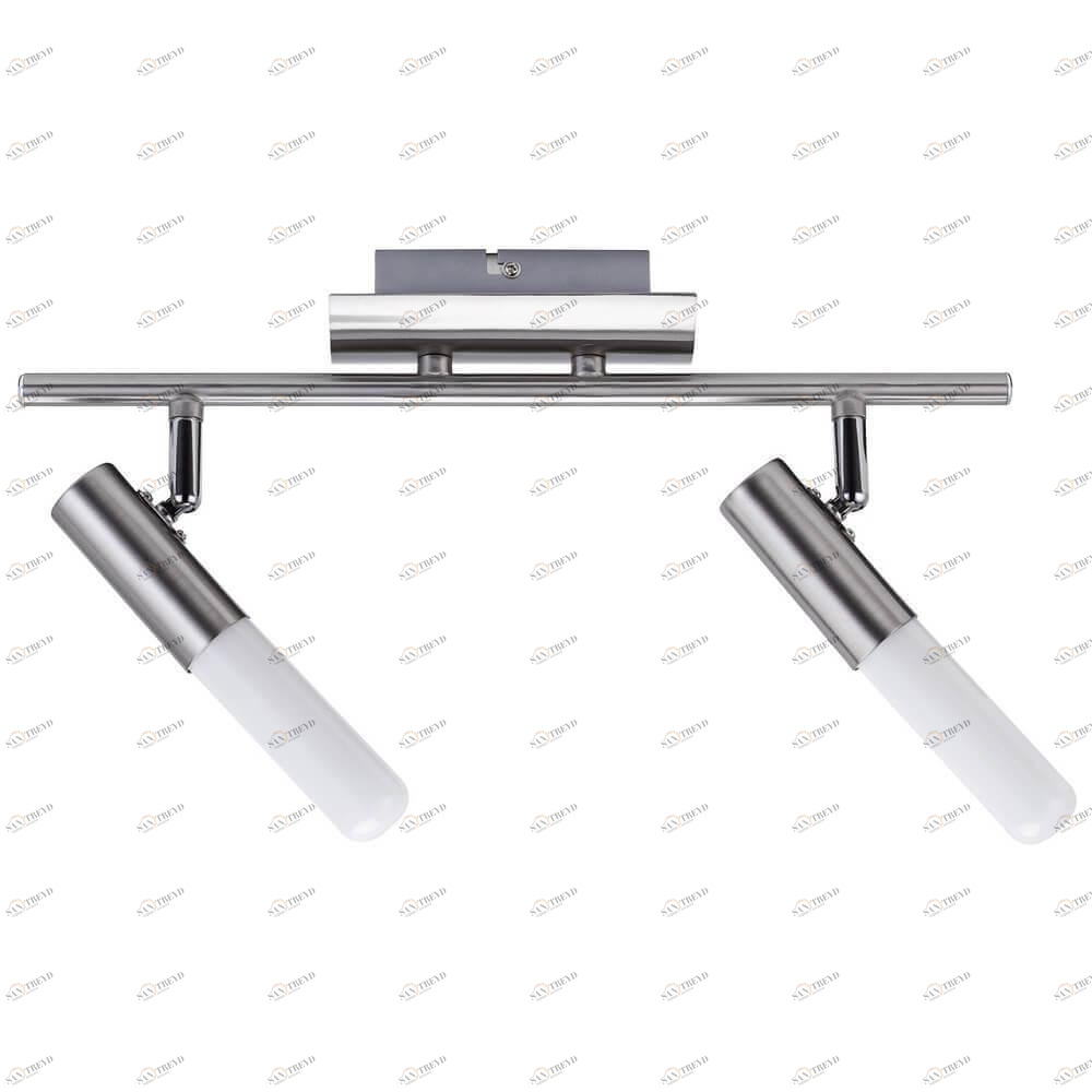 Спот потолочный на 2 лампы никель Phorus 66579 PAULMANN PHORUS 00-3927003 Белый;никель 