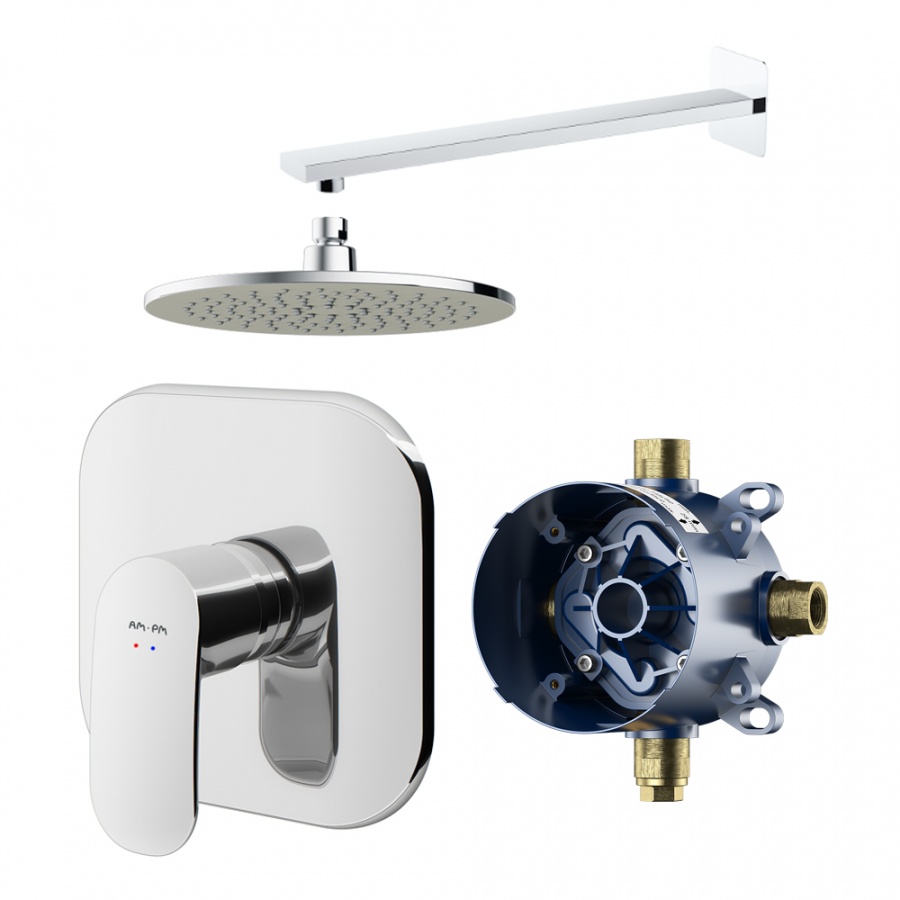 FM002R000 набор скрытого монтажа на 1 потребителя хром шт. AM.PM 