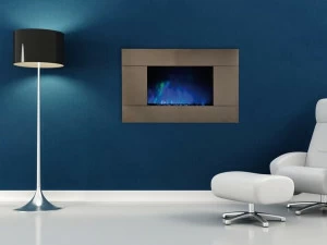 BRITISH FIRES Настенный электрический стеклянный камин без дефлектора