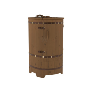 1653 Фитобочка прямая "Стандарт" орех, покрытие тиковым маслом, фурнитура 064 Alyarus