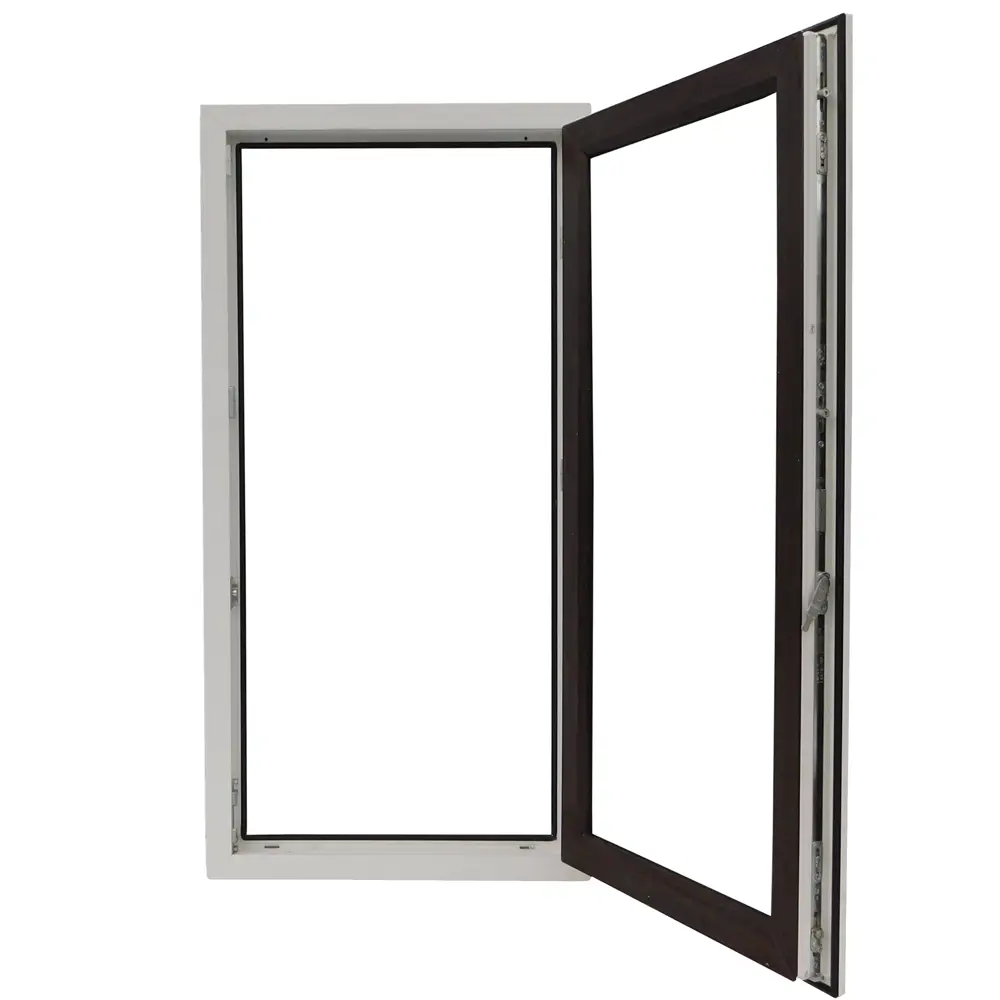 Окно пластиковое ПВХ Deceuninck одностворчатое 1170x600 мм (ВxШ) правое однокамерный стеклопакет белый/темный дуб STLM-2028281 - Вид №3