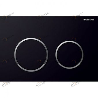 115.085.KM.1 смывная клавиша OMEGA20 (черн, хром глянц, черн) Santreyd 