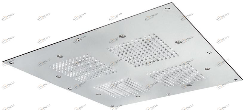 Rubinetterie Mariani Встраиваемая в потолок душевая лейка с хромотерапией Cromoterapia Sq0-l5