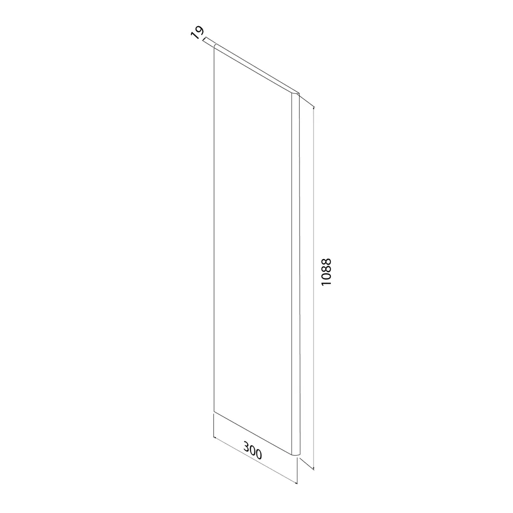 Фасад для пенала подвесного Iddis Lahta 30 см LAH30G0i89 МДФ цвет серый STLM-2020414 - Вид №9