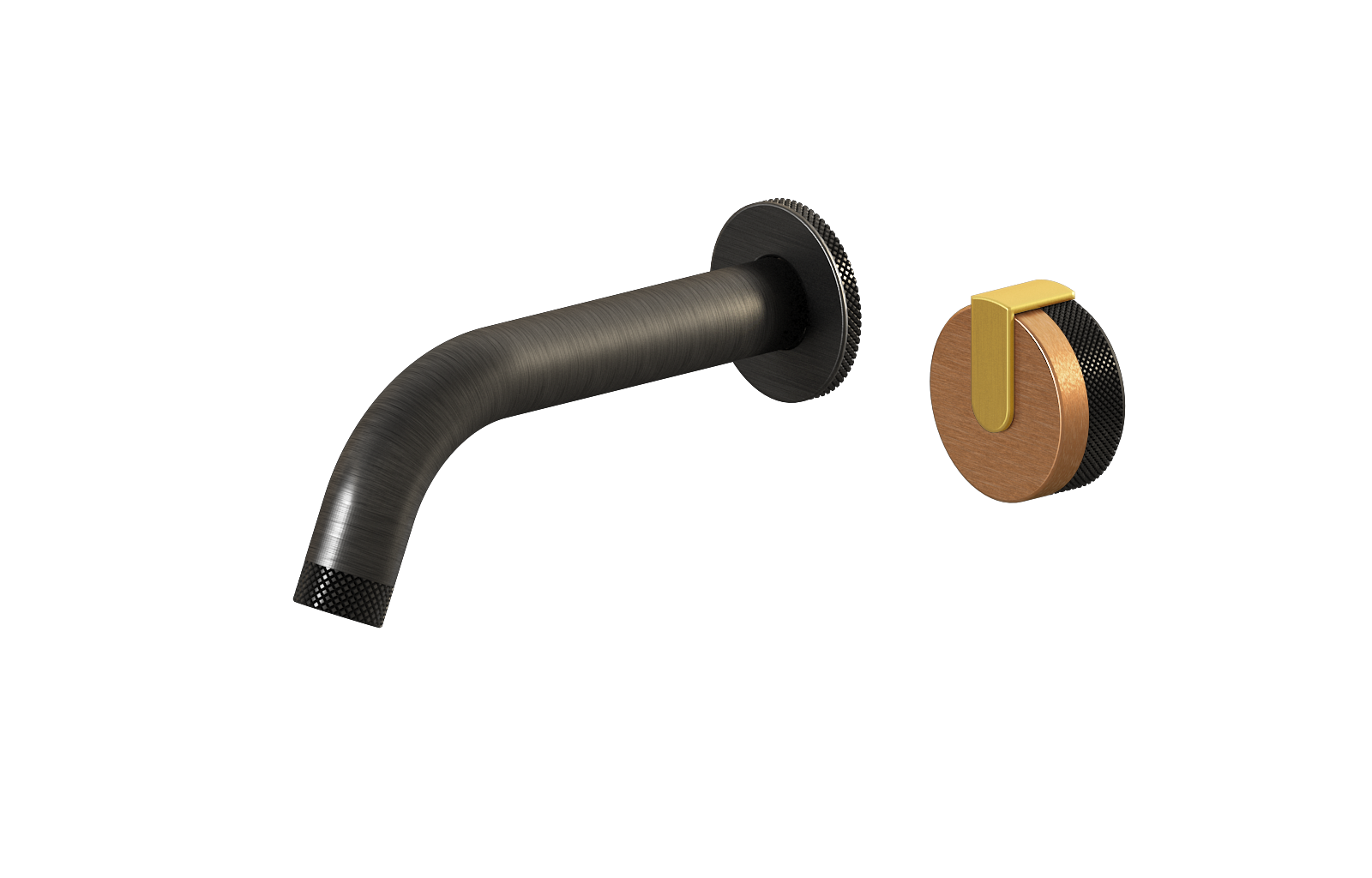 E-11535-R1BRG-L1BAU-BOX Настенный прогрессивный смеситель скрытого монтажа для раковины GRAFF MOD+