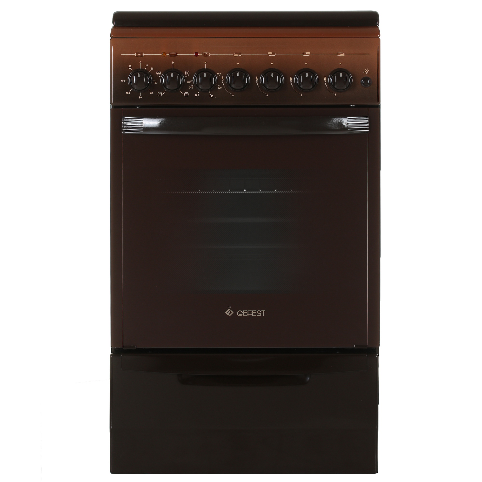 1089358 Комбинированная плита Gefest 5102-02 0001 коричневый STDN-0140060
