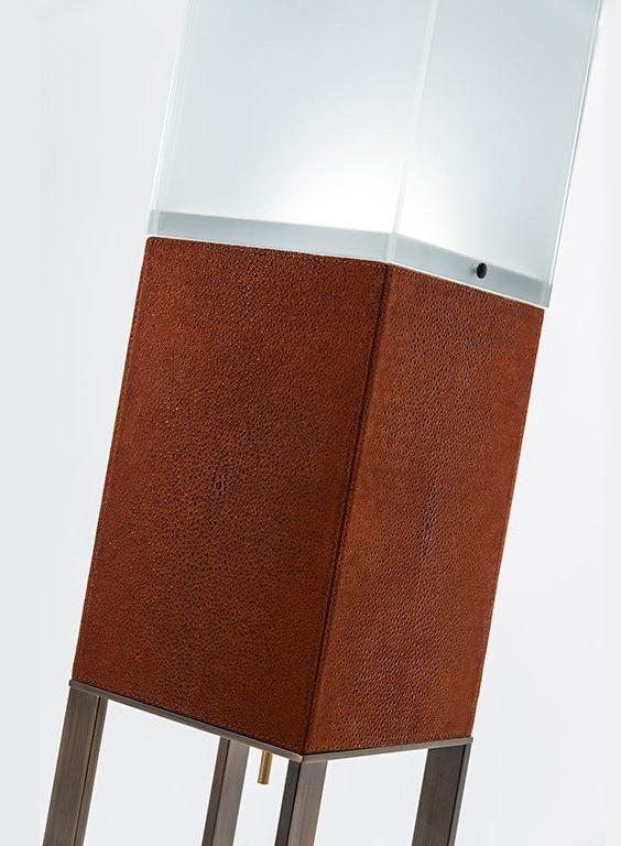 OAK LED торшер из кожи Milano collection Sc5005 - Вид №2