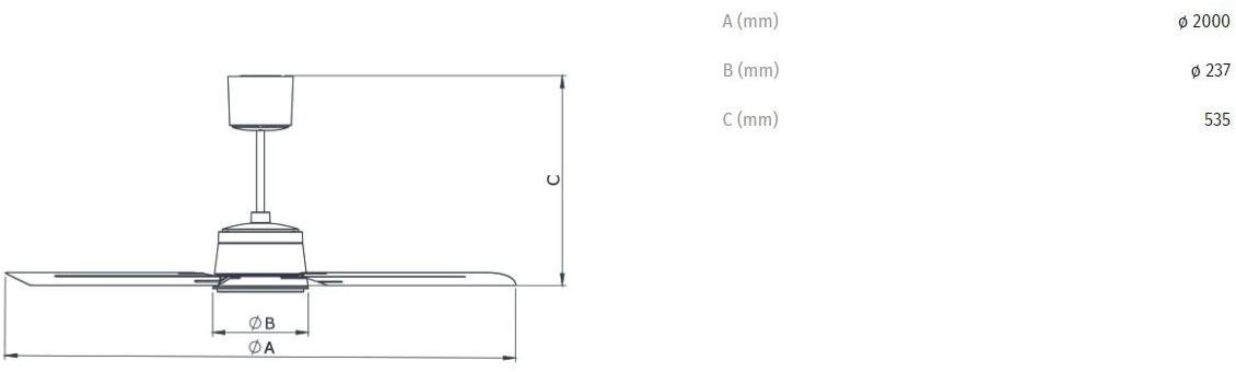 Vortice Потолочный вентилятор Nordik eco 61065 - Вид №5