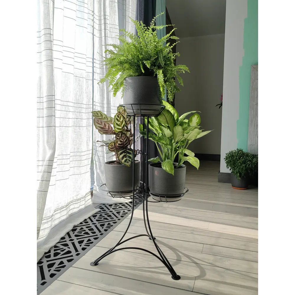 Santreyd Ирис-3 — кованая подставка для цветов с тремя ярусами 89210053 STLM-1351076 - Вид №2