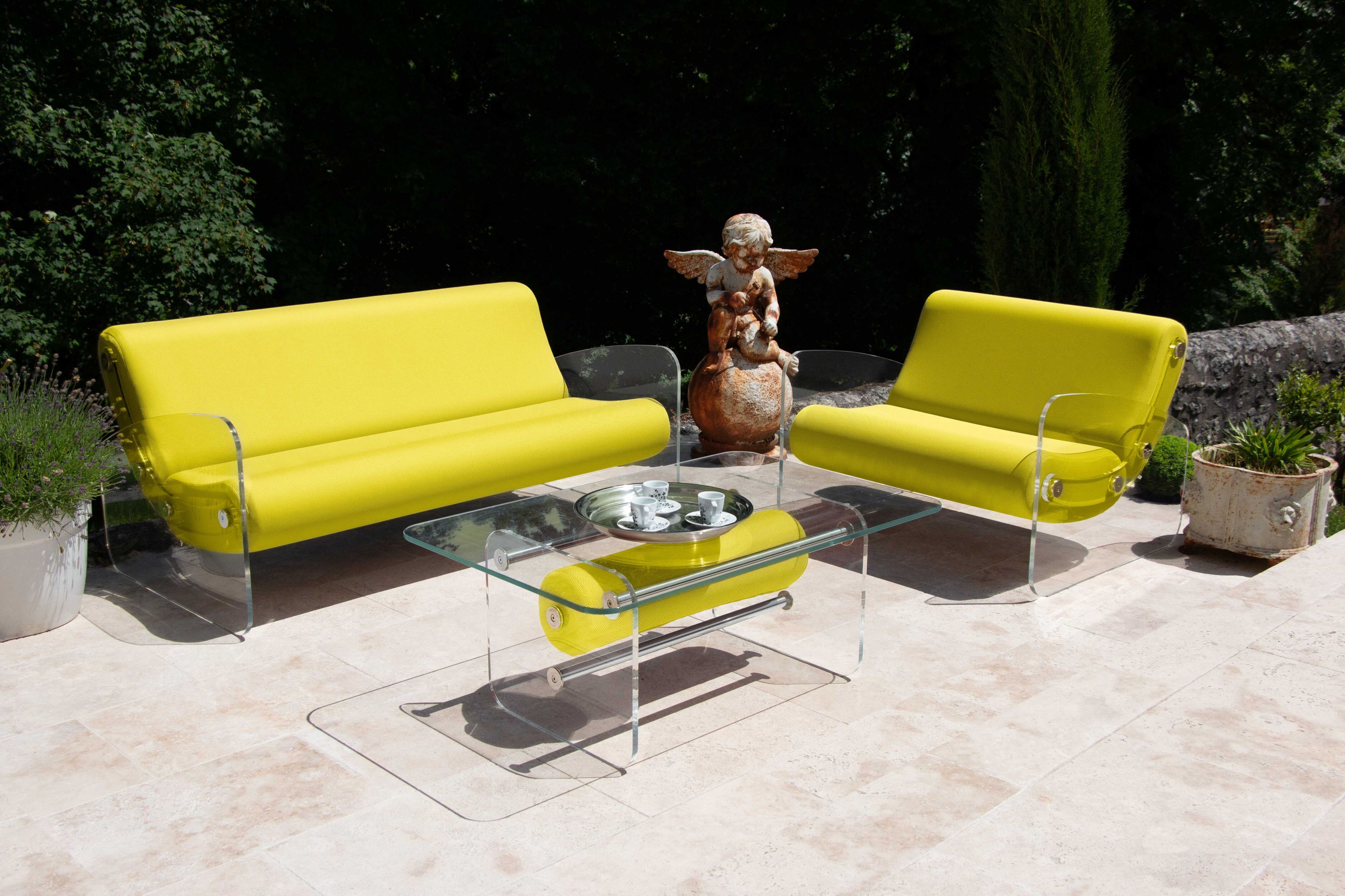 Кресло из ПММА и ткани с подлокотниками KUUMO MW03 ARCH-00143401 - Вид №3