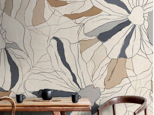 Тропические обои ПВХ бесплатно, экологически чистые, моющиеся